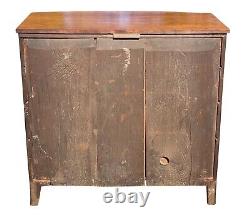 18th C Antique Massachusetts Mahogany Bow Front Dresser / Chest Of Drawers