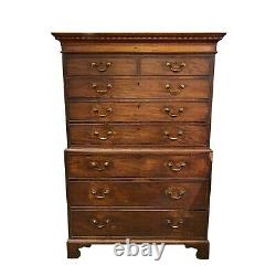 18th Century English George III Mahogany Chest On Chest
