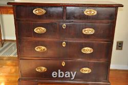 18th Century Georgian Two over Three Chest of Drawers