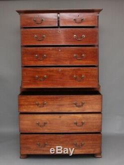 18th Century mahogany chest on chest / tallboy