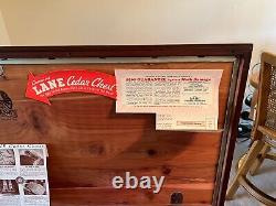 1952 Lane Cedar Chest Queen Anne Style Mahogany Original Tags Very Nice