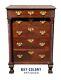 19th C Antique Pennsylvania Neoclassical Mahogany Lingerie Chest / Dresser