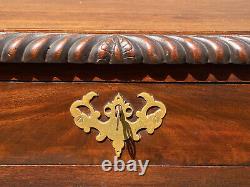 19th C Antique Pennsylvania Neoclassical Mahogany Lingerie Chest / Dresser