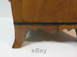 19th C. English Salesman Sample Miniature 5-Drawer Bowfront Chest