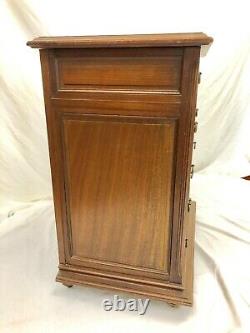 19th Century Antique Victorian Mahogany Barber's Chest Dental Cabinet