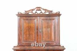 19th Century English Mahogany antique Commode or Tall Chest of Drawers, 1850s