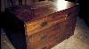 19th Century Mahogany Brass Bound Military Campaign Chest Salvage Hunters 1410