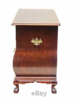 20th C Baker Mahogany Bombe / Kettle Dresser / Chest Antique Chippendale Style