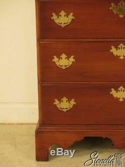 41256E BARTLEY Collection Chippendale Solid Cherry Chest On Chest