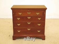 46666EC CRAFTIQUE 4 Drawer Mahogany Bachelor's Chest w. Pull Out Slide