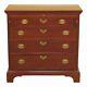 46715EC CRAFTIQUE 4 Drawer Mahogany Bachelor Chest w. Pull Out Tray