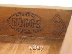 47527EC BIGGS 75th Anniversary 2 Part Mahogany Silver Chest Table