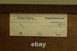 51671EC HENKEL HARRIS Model 2401 Mahogany Bachelor Chest w. Slide