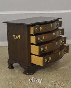 57500EC Serpentine Curved Chippendale Style Front Mahogany Chest
