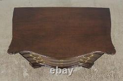 57501EC Chippendale Style Serpentine Curved Front Mahogany Chest