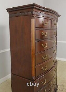 57687EC BAKER Inlaid Mahogany Serpentine Front Chest Of Drawers