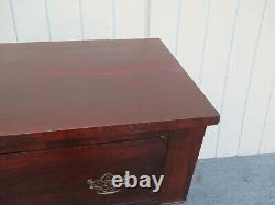 59479 Empire Mahogany High Chest Dresser with Butlers DESK