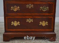 59884EC BAKER 3 Drawer Banded Mahogany Accent Chest