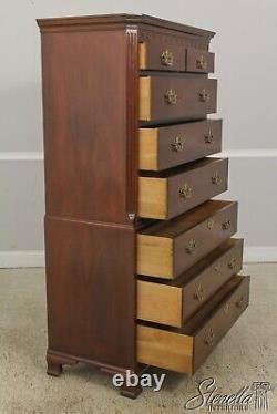 59924EC BAKER Chippendale Style Mahogany Chest Of Drawers