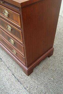 60824 HEKMAN Banded Mahogany Nightstand Dresser Chest Cabinet with Pull Out