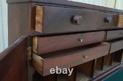 61066 Antique Empire 2 pc Desk Chest Dresser