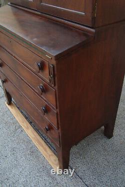 61066 Antique Empire 2 pc Desk Chest Dresser