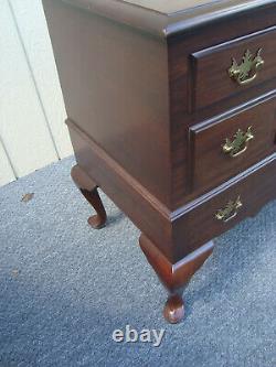 61323 Antique Mahogany Cedar Blanket Chest with Drawer
