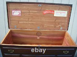 61323 Antique Mahogany Cedar Blanket Chest with Drawer