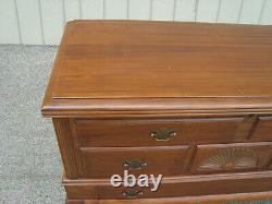 61500 Antique Mahogany Cedar Lined Cedar Chest Blanket Storage Cabinet +Drawer