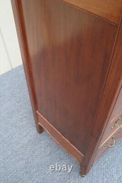 61683 Antique Mahogany High Chest with Mirror