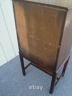 61966 HICKORY CHAIR Banded Mahogany Silverware Silver Chest Server Cabinet