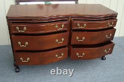 62253 Antique Mahogany High Chest and Dresser with Mirror