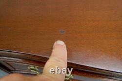 62253 Matching PAIR Antique Mahogany High Chest and Dresser with Mirror
