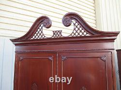 63124 Solid Mahogany Linen Cabinet High Chest Cabinet