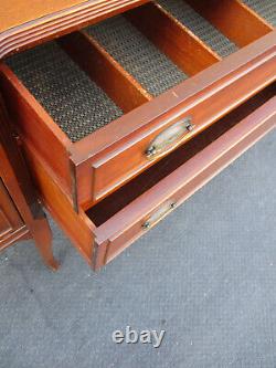 63302 Antique Mahogany Sideboard Server Cabinet Chest