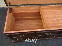 64147 ETHAN ALLEN Mahogany Blanket Cedar Chest Storage Cabinet
