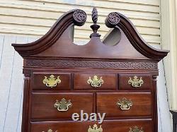 64886 THOMASVILLE Mahogany 2 piece High Chest Dresser