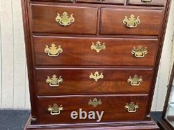 64886 THOMASVILLE Mahogany 2 piece High Chest Dresser