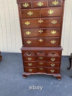 64886 THOMASVILLE Mahogany 2 piece High Chest Dresser