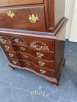 64886 THOMASVILLE Mahogany 2 piece High Chest Dresser