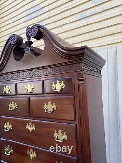 64886 THOMASVILLE Mahogany 2 piece High Chest Dresser