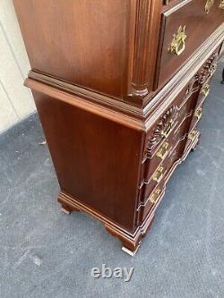 64886 THOMASVILLE Mahogany 2 piece High Chest Dresser