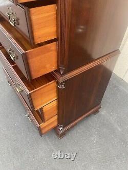 65558 Solid Mahogany Georgetown Galleries High Chest Dresser