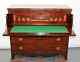 ANTIQUE ENGLISH MAHOGANY REGENCY BUTLER CHEST OF DRAWERS With DROP FRONT SECRETARY
