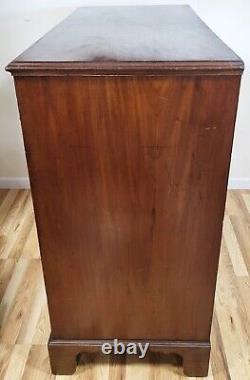 ANTIQUE Early 19th C ENGLISH Mahogany & Satinwood CHEST Drawers DRESSER COMMODE