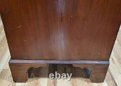 ANTIQUE Early 19th C ENGLISH Mahogany & Satinwood CHEST Drawers DRESSER COMMODE