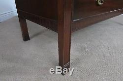 ANTIQUE MAHOGANY DRESSER, Wm A. FRENCH, FURNITURE COMPANY, 4 DRAWER LOW CHEST