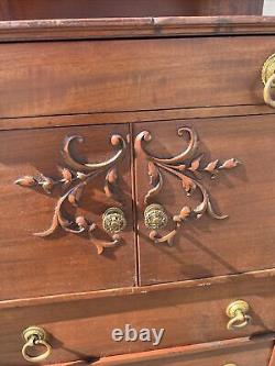 A Rare Antique R. J. Horner Mahogany Lingerie Chest With Mirror, Circa 1900