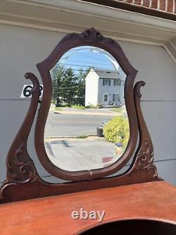 A Rare Antique R. J. Horner Mahogany Lingerie Chest With Mirror, Circa 1900