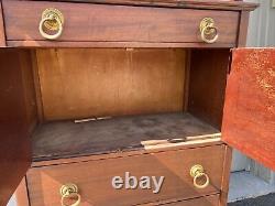 A Rare Antique R. J. Horner Mahogany Lingerie Chest With Mirror, Circa 1900